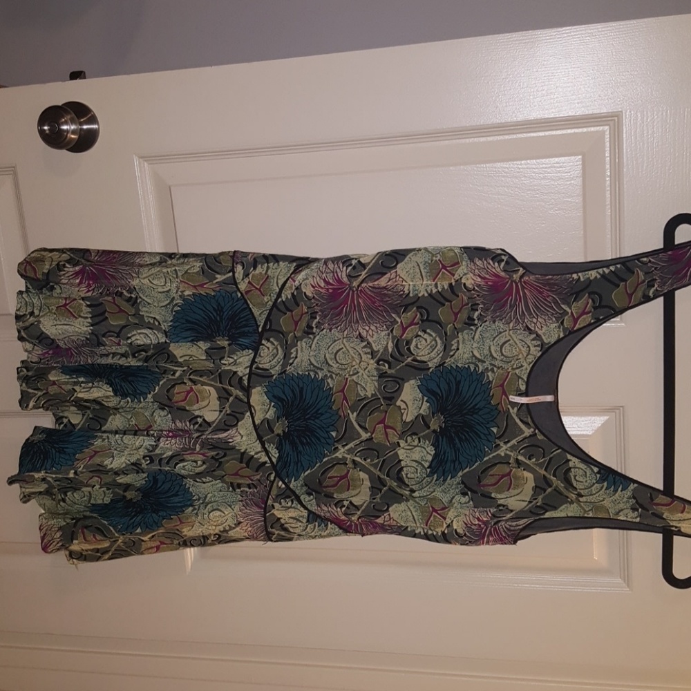 Free People Floral scoop neck dress